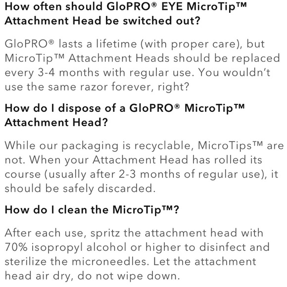 NIB GloPRO EYE MicroTip Attachment for BeautyBio Microneedling Tool - NEW IN BOX - Picture 9 of 12